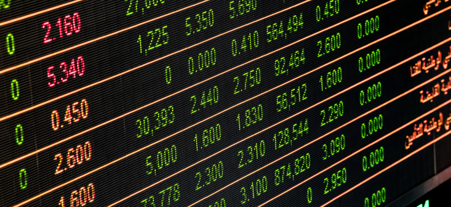 stock market prices to indicate market movements