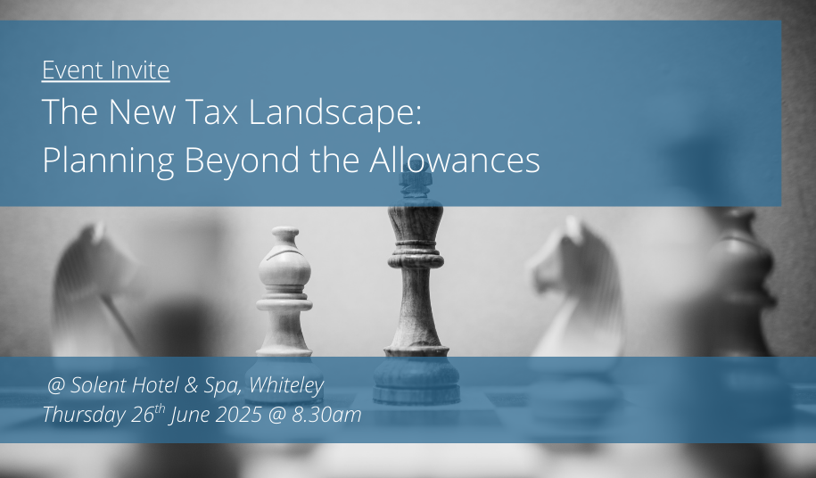 Event invite - The new tax landscape