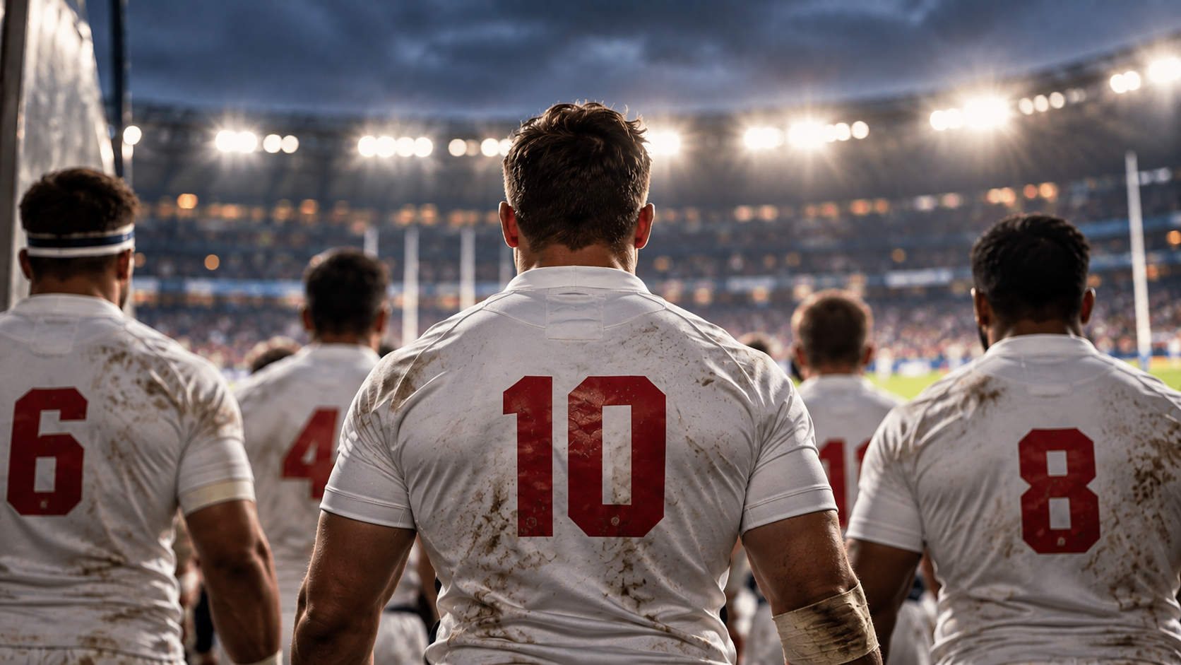 Rugby players taking to the field, representing Casterbridge's On the Team Sheet funds in focus series